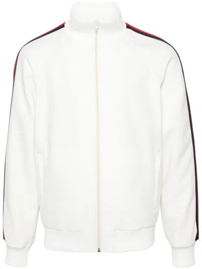 Gucci Web Stripe-trim Track Jacket In White