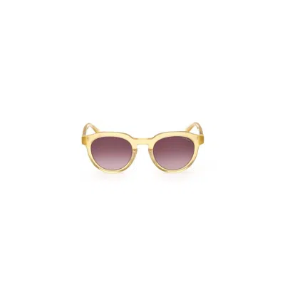 Guess Yellow Plastic Sunglasses In Gold