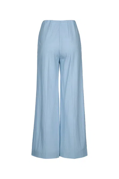 Harris Wharf London Women Flared Trousers Rayon In Blue