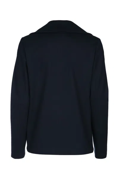 Harris Wharf London Women Peacoat Diagonal Crafted With Loro Piana Fab