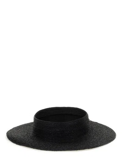 Helen Kaminski "rani" Wide Brim Straw Material Hat In Black