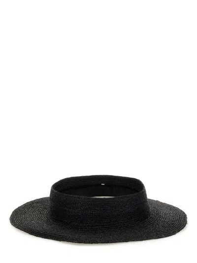 Helen Kaminski "rani" Wide Brim Straw Material Hat In Black