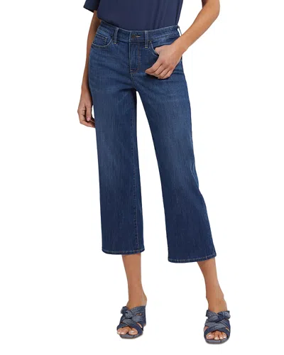 Nydj Petite Relaxed Piper Crop Jeans In Rio Rapids In Blue