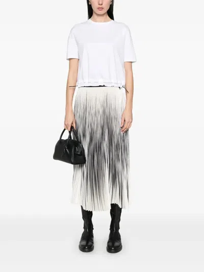 Herno Pleated Shades Skirt In Multi