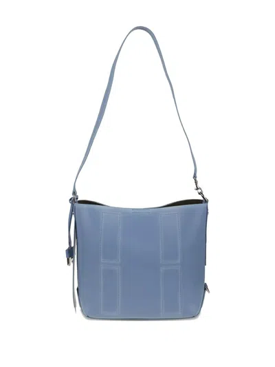 Hogan Calfskin Leather Shoulder Bag With Adjustable Strap