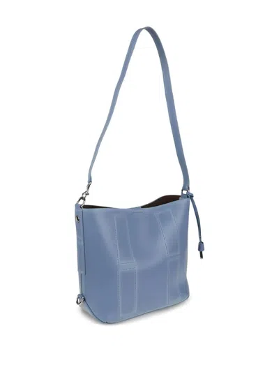 Hogan Calfskin Leather Shoulder Bag With Adjustable Strap