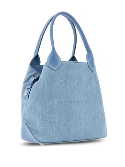 Hogan Script Media Embossed(denim)