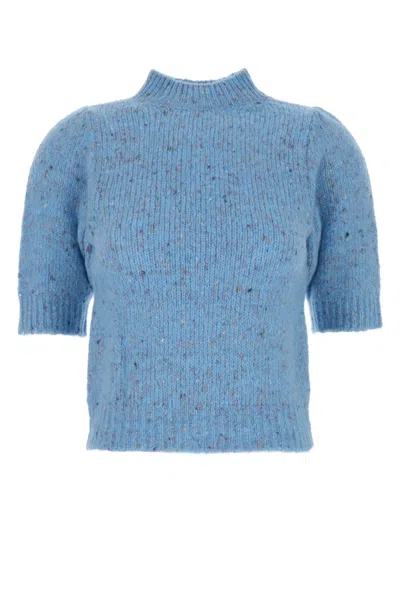 Iblues Puff-sleeve Knitted Top