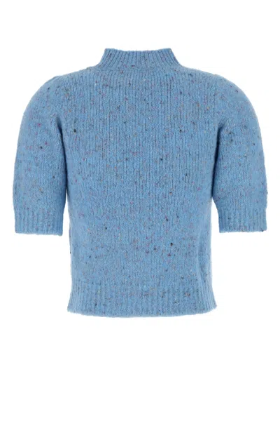 Iblues Puff-sleeve Knitted Top
