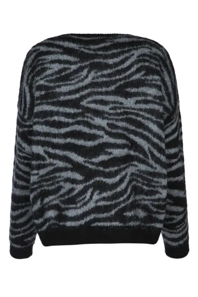 Iblues Zebra-print Knit Jumper