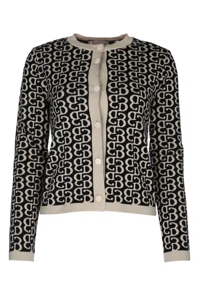 Iblues Monogrammed Button-up Cardigan