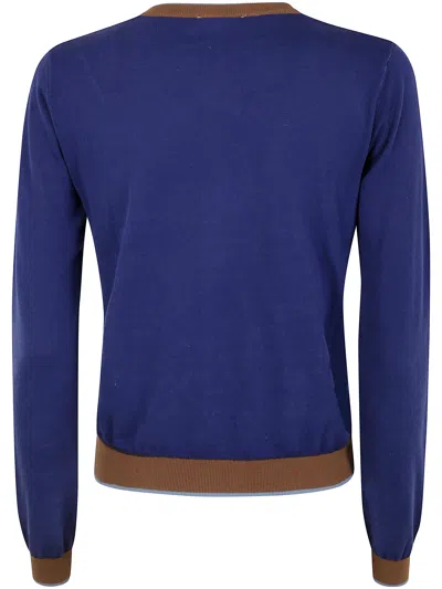 In Bed With You Korean Neck Solid Colorful Edges Sweater