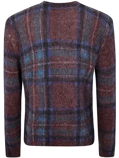 In Bed With You Man Printed Sweater Round Neck In Blue