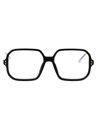 Isabel Marant Black Metal Glasses In Black
