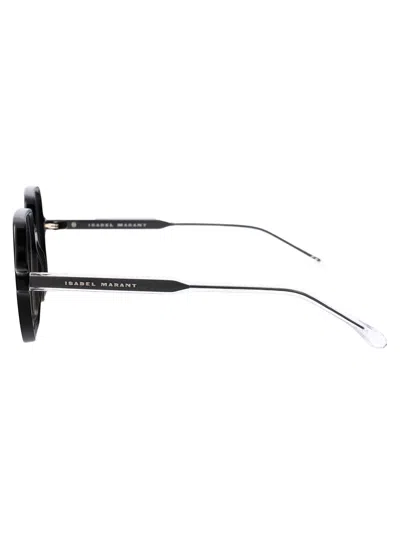 Isabel Marant Black Metal Glasses In Black