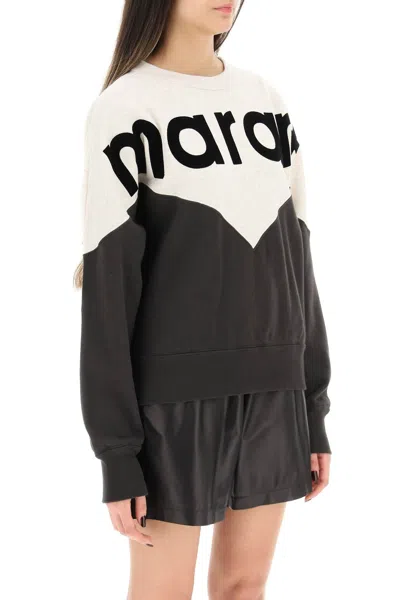 Isabel Marant Étoile Isabel Marant Etoile Women Two-tone Cotton Blend Houston Sweatshirt In Black