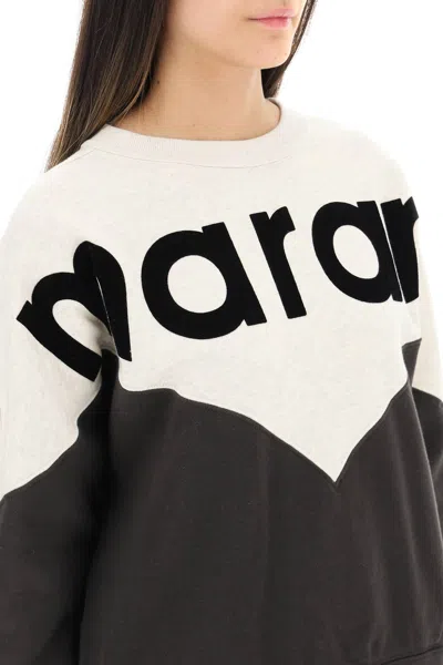 Isabel Marant Étoile Isabel Marant Etoile Women Two-tone Cotton Blend Houston Sweatshirt In Black