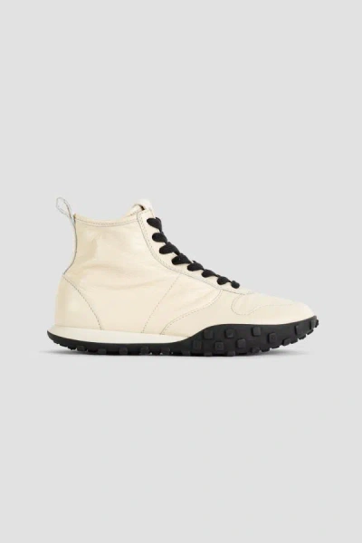 Jil Sander Moon High-top Leather Sneakers