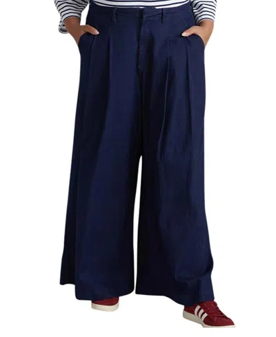 Universal Standard Women's Plus Coastal Linen Pants In Blue