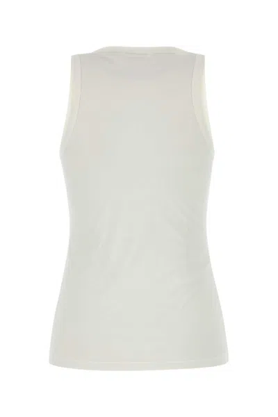Jil Sander Plus Logo-print Scoop-neck Tank Top In White