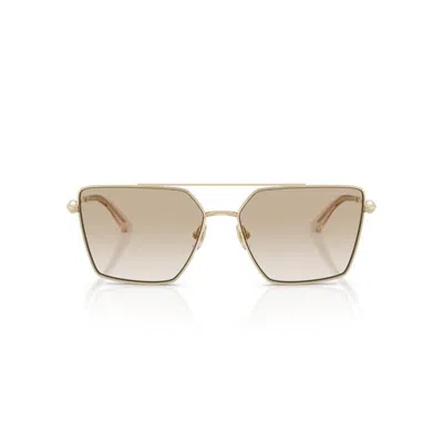 Jimmy Choo Joss 58mm Gradient Square Sunglasses In Neutral