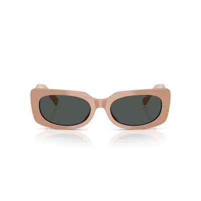 Jimmy Choo Eyewear Rectangle Frame Sunglasses In Pink