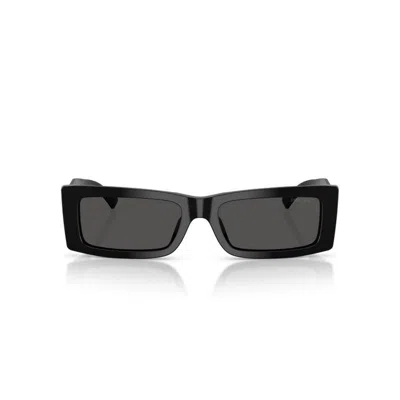 Jimmy Choo Lennon 54mm Polarized Rectangular Sunglasses In Black