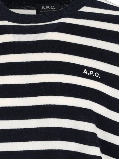 Apc A.p.c. Matthias Stripe Wool Sweater