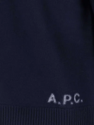 Apc A.p.c. 'edward' Sweater With Logo Inlay