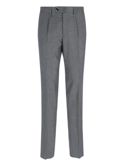 Caruso Tailored Grey Suit With Two-button Blazer In Gray