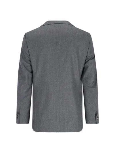 Caruso Tailored Grey Suit With Two-button Blazer In Gray
