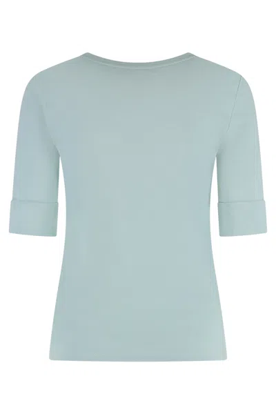 Ralph Lauren Stretch Cotton T-shirt In Blue