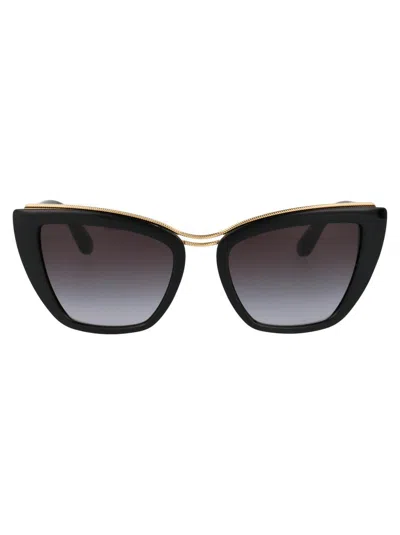Dolce & Gabbana Cat-eye Sunglasses In Black
