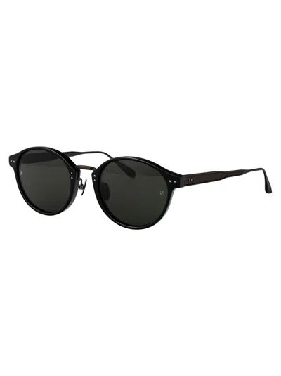 Linda Farrow Marco Sunglasses In Black