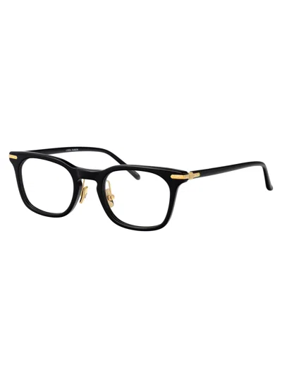 Linda Farrow Black/yellowgold/ Acetate Glasses