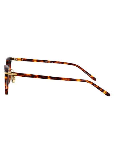 Linda Farrow Darkt-shell/lightgold/ Acetate Glasses