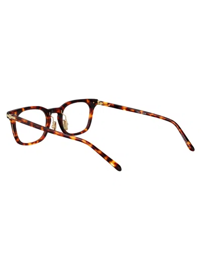 Linda Farrow Darkt-shell/lightgold/ Acetate Glasses