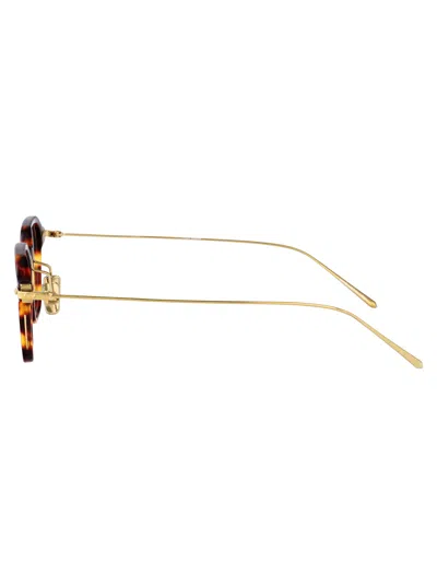Linda Farrow Darkt-shell/lightgold/ Acetate Glasses