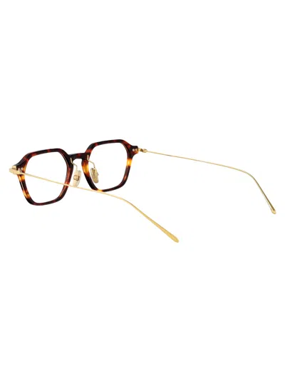 Linda Farrow Darkt-shell/lightgold/ Acetate Glasses