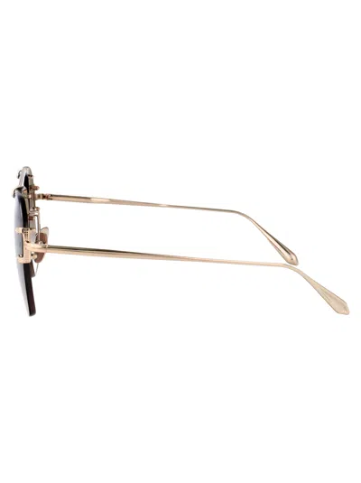 Linda Farrow Reyner Navigator-frame Sunglasses In Brown