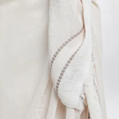 Loewe Light Beige Pareo In Cotton Voile In Neutral