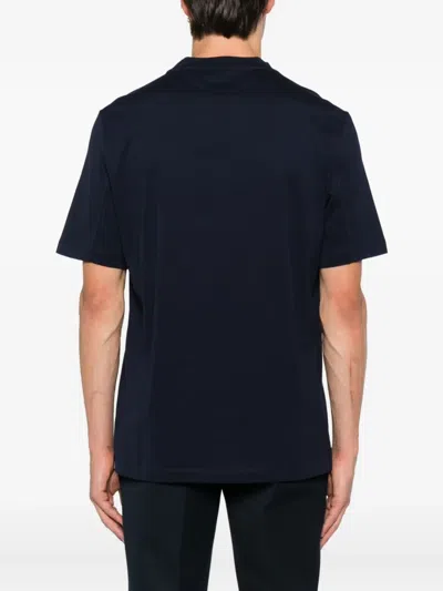 Brunello Cucinelli Cotton Crew Neck T-shirt With Graphic Print In Black