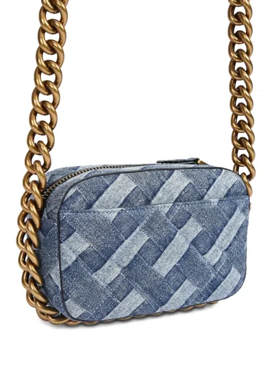 Kg Kurt Geiger Small Kensingtin Denim Chain-strap Crossbody Bag