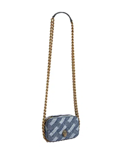 Kg Kurt Geiger Small Kensingtin Denim Chain-strap Crossbody Bag