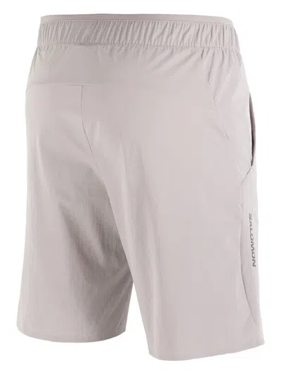 Salomon Wayfarer Ease Elastic-waistband Pocket Shorts In White