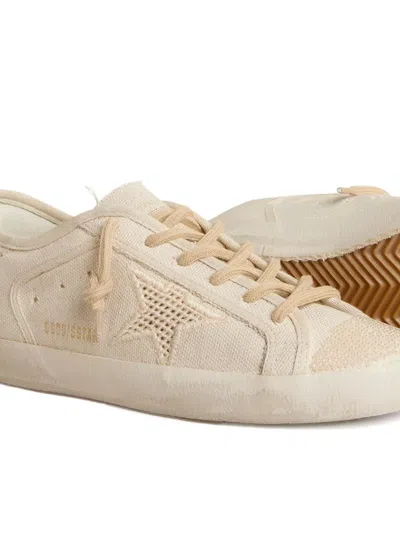 Golden Goose Superstar Canvas Low-top Sneakers In Neutral