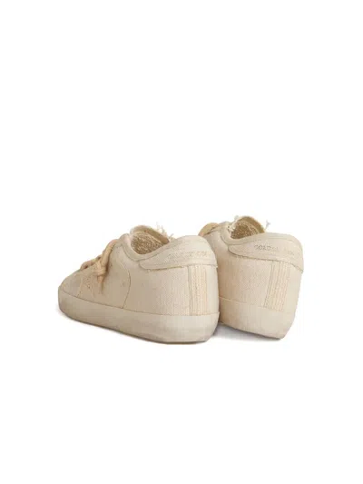 Golden Goose Superstar Canvas Low-top Sneakers In Neutral
