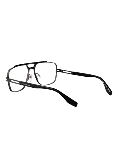 Marc Jacobs Double-bridged Rectangle Glasses In Pattern