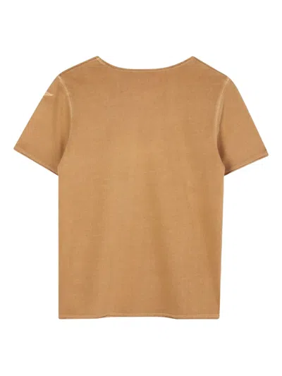 Zadig & Voltaire T-shirt Mit Grafischem Print In Brown