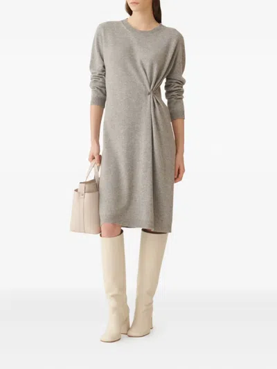 Fabiana Filippi Gestricktes Kleid Mit Knoten In Neutral